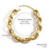 Necklace Acrylic Plastic Resin Geometric Punk Exaggerated Hiphop Electroplating Clavicle Chain
