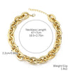 Necklace Acrylic Plastic Resin Geometric Punk Exaggerated Hiphop Electroplating Clavicle Chain