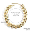 Necklace Acrylic Plastic Resin Geometric Punk Exaggerated Hiphop Electroplating Clavicle Chain