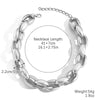 Necklace Acrylic Plastic Resin Geometric Punk Exaggerated Hiphop Electroplating Clavicle Chain