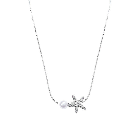 Necklace Alloy Copper Starfish Electroplating Women's Clavicle Chain