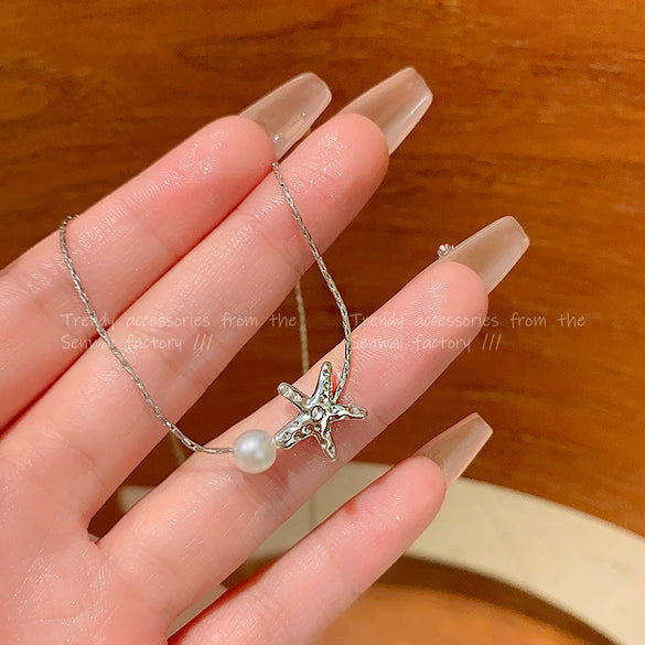 Necklace Alloy Copper Starfish Electroplating Women's Clavicle Chain