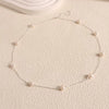 Necklace Alloy Freshwater Pearl Geometric Ball Chain Gold Electroplated