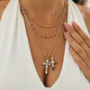 Necklace Alloy Geometric Rhinestone Electroplating Hiphop Style