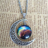Necklace Alloy Geometric Starry Sky Moon Handmade Fashion