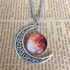 Necklace Alloy Geometric Starry Sky Moon Handmade Fashion