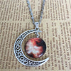 Necklace Alloy Geometric Starry Sky Moon Handmade Fashion