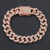 Necklace Alloy Hiphop Geometric Diamond Cuban Chain