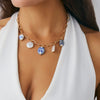 Necklace Alloy Imitation Pearl Shell Piece Heart Star Geometric Electroplating