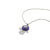 Necklace Alloy Microinlaid Zircon Eye Pendant Electroplating O Chain Unisex Minimalist