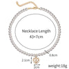 Necklace Alloy Pearl Heartshaped Electroplating Women's