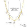 Necklace Alloy Pearl Heartshaped Electroplating Women's