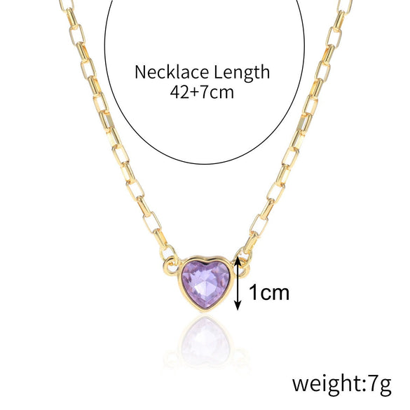 Necklace Alloy Pearl Heartshaped Electroplating Women's