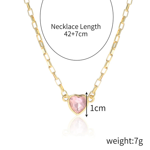 Necklace Alloy Pearl Heartshaped Electroplating Women's