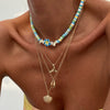 Necklace Alloy Pendant Copperclad Iron Chain Polymer Clay Imitation Pearl Animal Zodiac Handmade Stacking Style