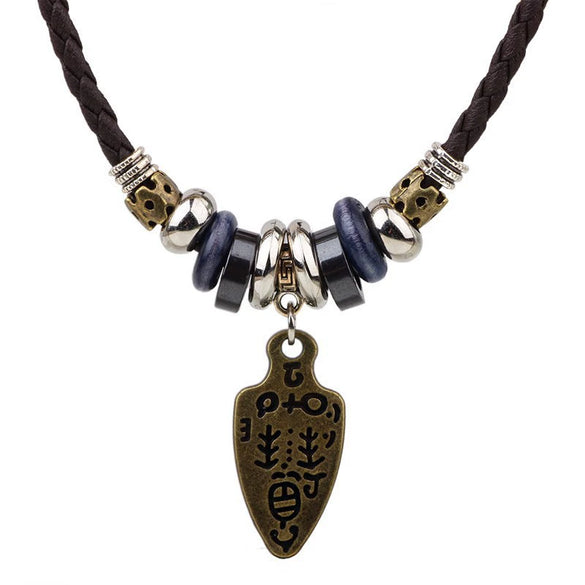 Necklace Alloy Retro Geometric Electroplating Women's Doublelayer Winding Choker Clavicle Chain