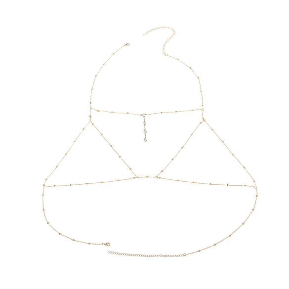 Necklace Alloy Snake Bone Chain Rhinestone Geometric Electroplating For Women