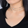 Necklace Alloy Snake Bone Chain Rhinestone Geometric Electroplating For Women