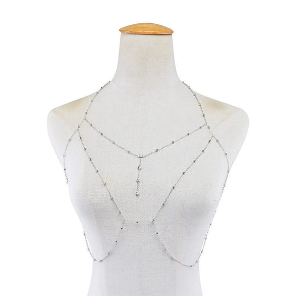 Necklace Alloy Snake Bone Chain Rhinestone Geometric Electroplating For Women