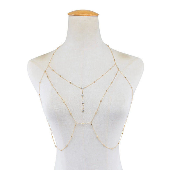 Necklace Alloy Snake Bone Chain Rhinestone Geometric Electroplating For Women