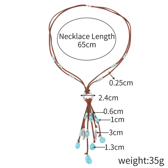 Necklace Alloy Turquoise Geometric Electroplated For Women