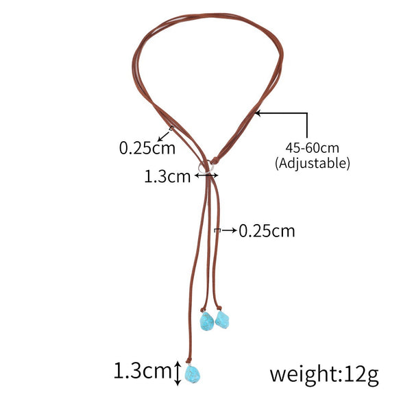 Necklace Alloy Turquoise Geometric Electroplated For Women