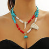 Necklace Alloy Turquoise Geometric Electroplated For Women