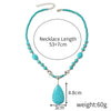 Necklace Alloy Turquoise Geometric Electroplated For Women
