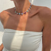 Necklace Alloyacrylic Drill Light Luxury Geometric Shape Set With Diamonds Women's