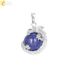 Necklace Amethyst Pendant Natural Stone Copper Accessories Minimalist Dragon Ball Totem 3D Ornament