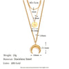 Necklace And Bracelet Combination Stainless Steel Titanium Steel Geometric Pattern Electroplated