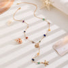 Necklace Artificial Crystal Geometric Electroplating