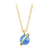 Necklace Artificial Crystal Geometric Style Electroplating Women's