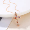 Necklace Artificial Zircon Crystal Geometric Light Luxury Electroplating Hiphop