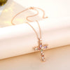 Necklace Artificial Zircon Crystal Geometric Light Luxury Electroplating Hiphop