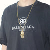 Necklace Basketball Frame Pendant Titanium Steel Alloy Geometric Fashion Jewelry