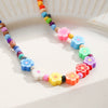 Necklace Beaded Artificial Crystal Ball Chain Electroplated With Flowers Bow Insects Geometric Animals Zodiac Letters Numbers Text