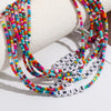 Necklace Beaded Artificial Crystal Ball Chain Electroplated With Flowers Bow Insects Geometric Animals Zodiac Letters Numbers Text