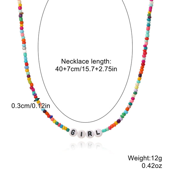 Necklace Beaded Artificial Crystal Ball Chain Electroplated With Flowers Bow Insects Geometric Animals Zodiac Letters Numbers Text