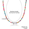 Necklace Beaded Artificial Crystal Ball Chain Electroplated With Flowers Bow Insects Geometric Animals Zodiac Letters Numbers Text