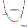 Necklace Beaded Artificial Crystal Ball Chain Electroplated With Flowers Bow Insects Geometric Animals Zodiac Letters Numbers Text