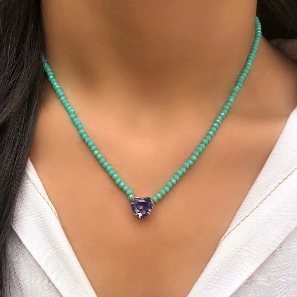 Necklace Beads Copper Geometric Ball Chain Electroplating Women's