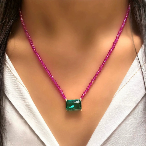 Necklace Beads Copper Geometric Ball Chain Electroplating Women's