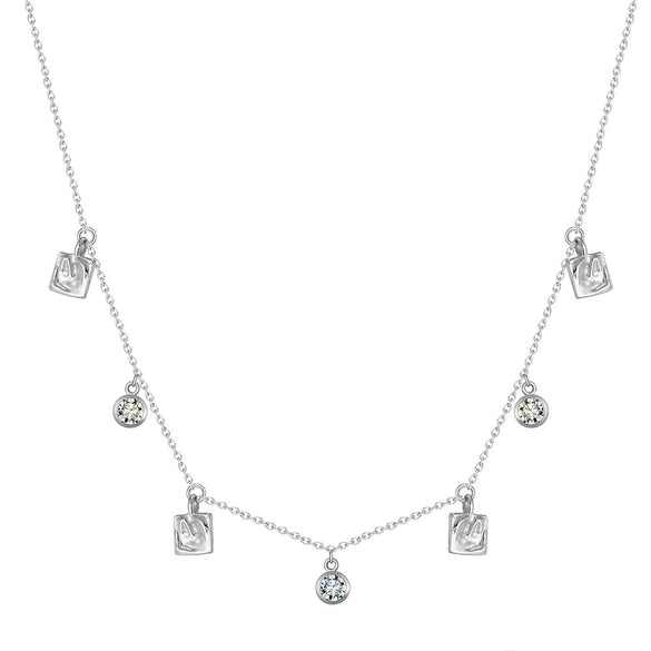 Necklace Bohemian Tassel Style Turquoise Natural Freshwater Pearl Silver 225 Silver Geometric Electroplating