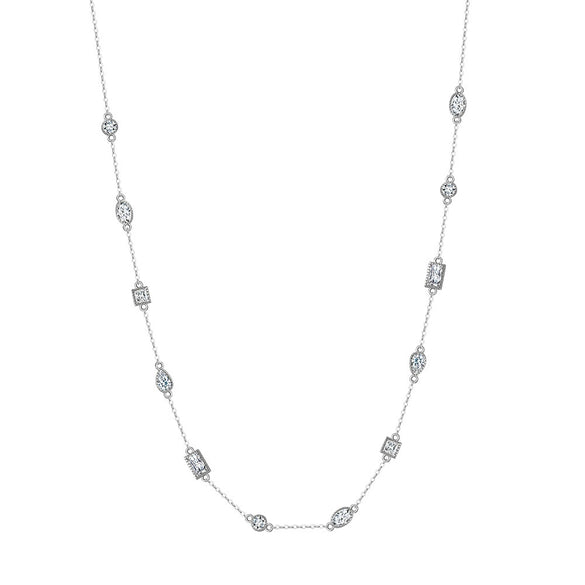 Necklace Bohemian Tassel Style Turquoise Natural Freshwater Pearl Silver 225 Silver Geometric Electroplating
