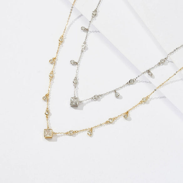 Necklace Bohemian Tassel Style Turquoise Natural Freshwater Pearl Silver 225 Silver Geometric Electroplating