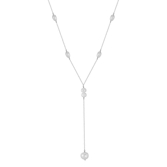 Necklace Bohemian Tassel Style Turquoise Natural Freshwater Pearl Silver 225 Silver Geometric Electroplating