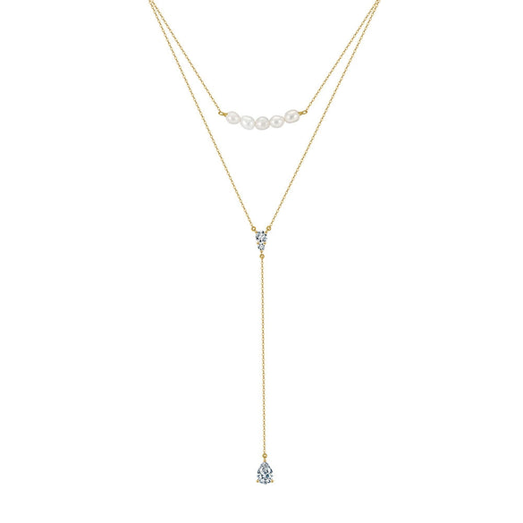 Necklace Bohemian Tassel Style Turquoise Natural Freshwater Pearl Silver 225 Silver Geometric Electroplating