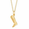 Necklace Boot Pendant Brass Clavicle Chain Copper Real Gold Plated Jewelry