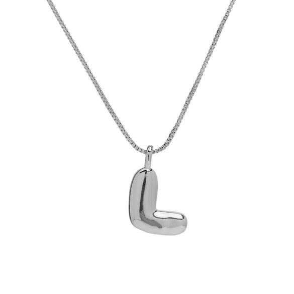 Necklace Brass Copper English Letter Electroplating Balloon Bubble Style For Women